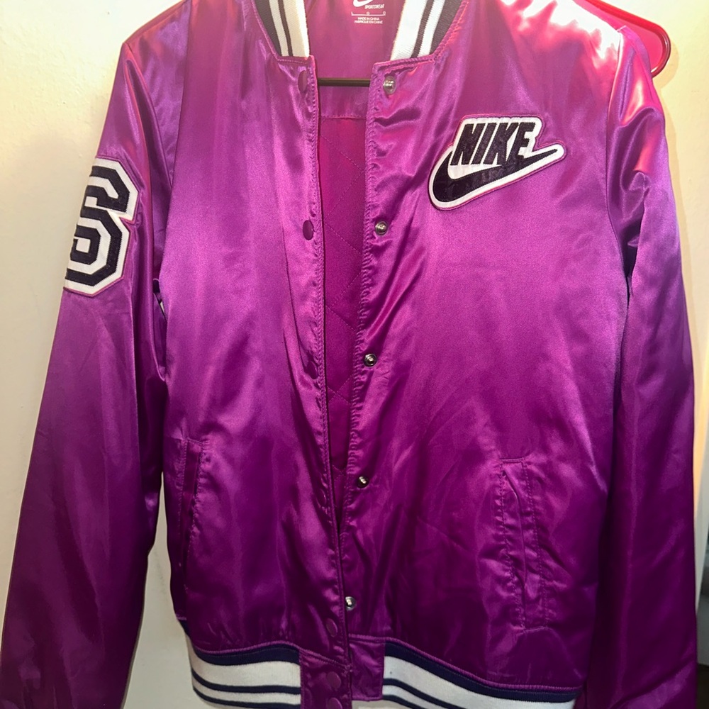 Nike Purple Satin Jacket
